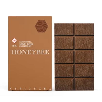  Peanut + Pretzel Milk Chocolate Bar - 100mg