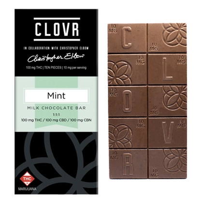  1:1:1 THC/CBD/CBN Thin Mint Chocolate Bar - 100mg