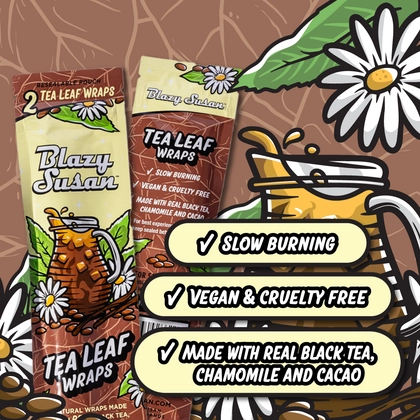 Blazy Susan Real Tea Leaf Wraps 2pk