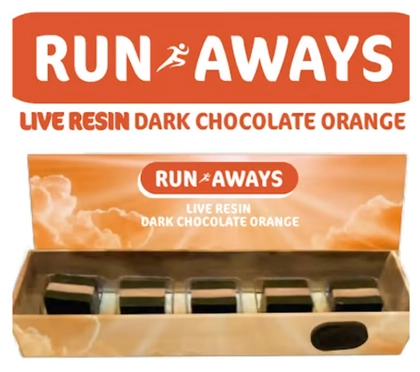  Live Resin Chocolate 5pk - Dark Chocolate Orange (100mg)