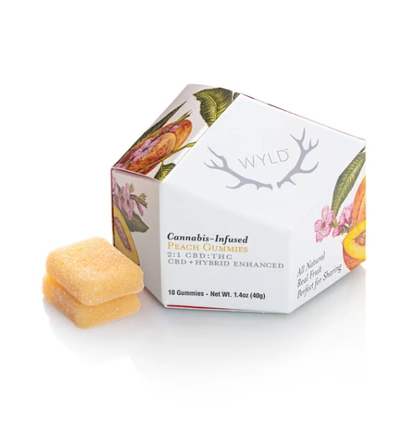  Gummies - Peach - 2:1 CBD:THC - 10ct (50mg)