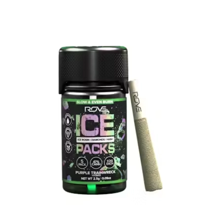  Infused Pre Roll - ICE Pack Purple Trainwreck 5pk (2.5g)
