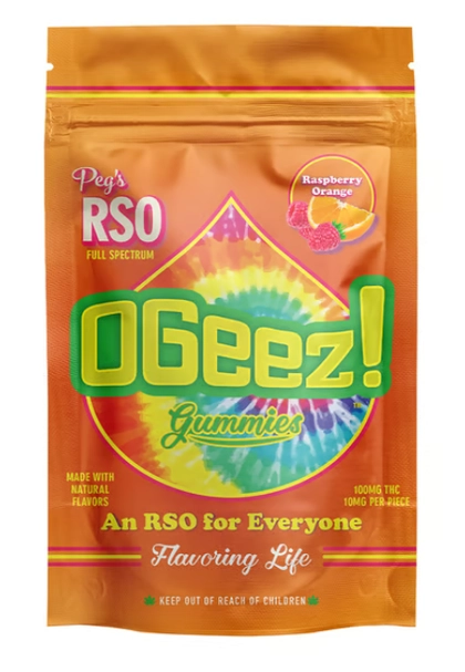  Gummies - Raspberry Orange RSO 10pk (100mg)