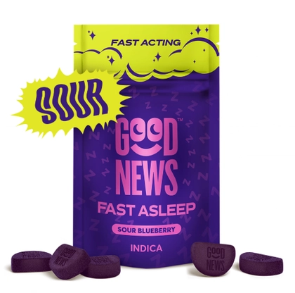  Gummies - Fast Asleep Sour Blueberry 2:1 THC:CBN 10ct (100mg)