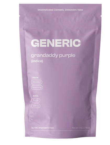  Disposable Vape - Granddaddy Purple (2g)